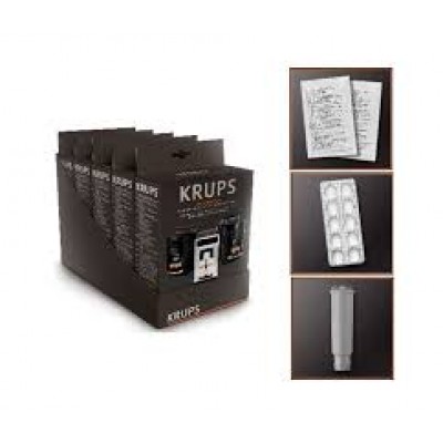 Set 5 kituri curatare si decalcifiere espressor automat Krups cod XS531010